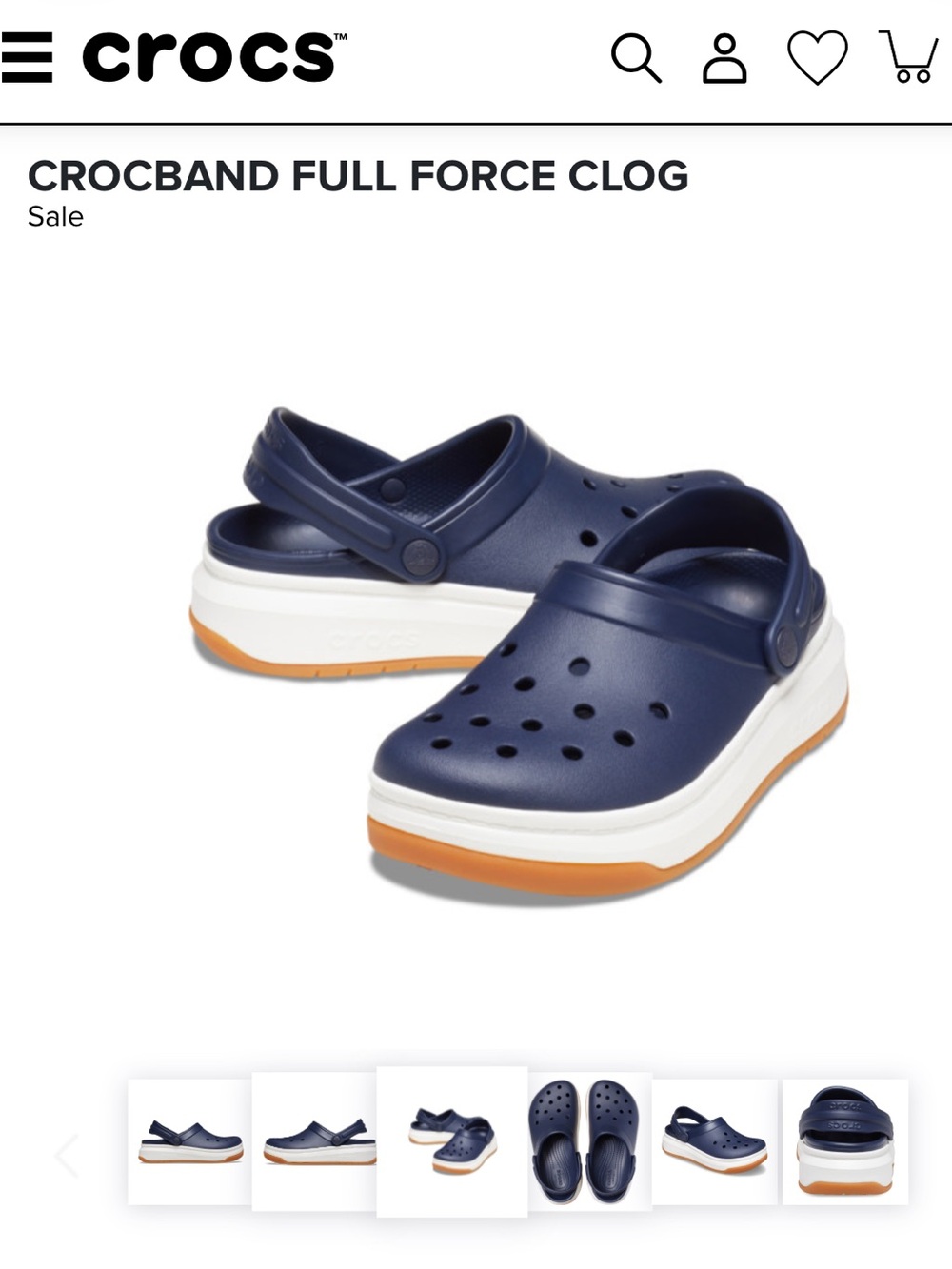 Crocs Crocband Full Force Clog - Men’s 8/Women’s 10